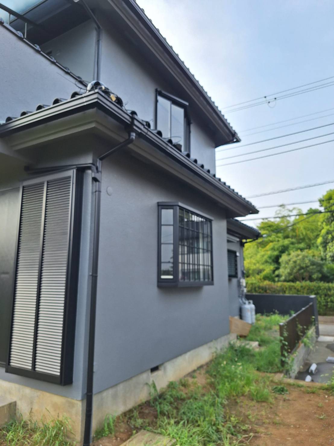 施工後の外壁（側面）