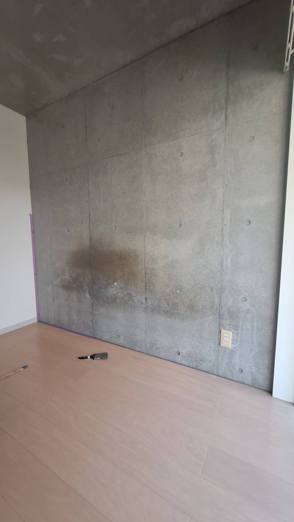 施工前の室内壁